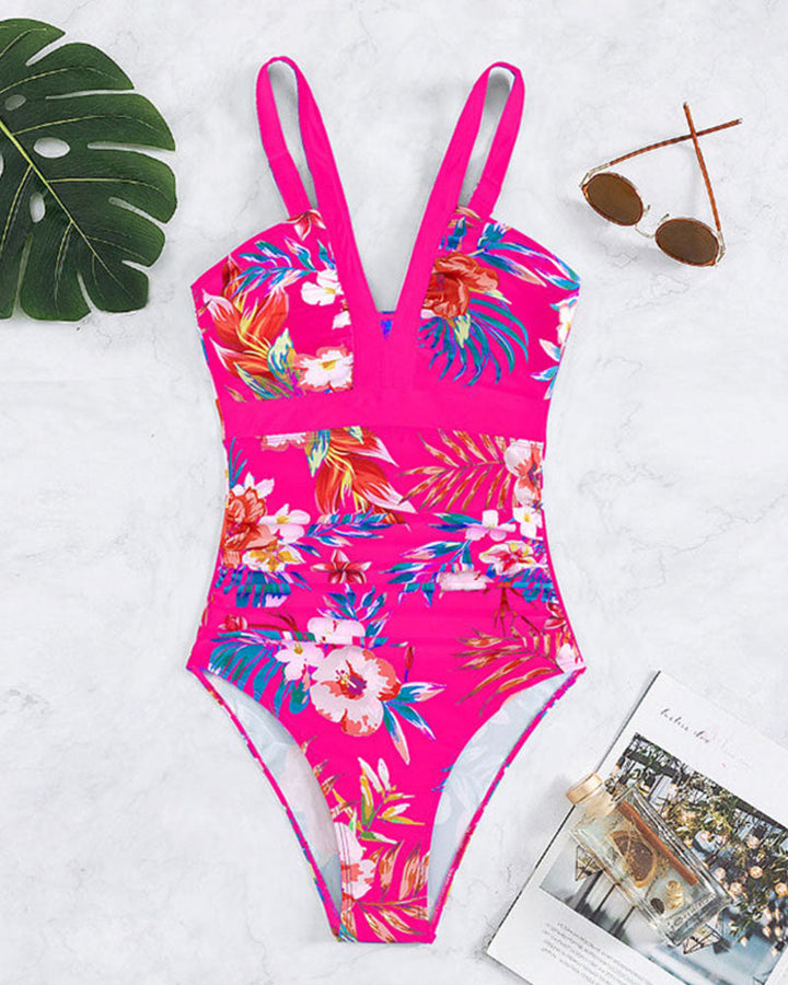 Janet | Elegant Swimsuit with Floral Print