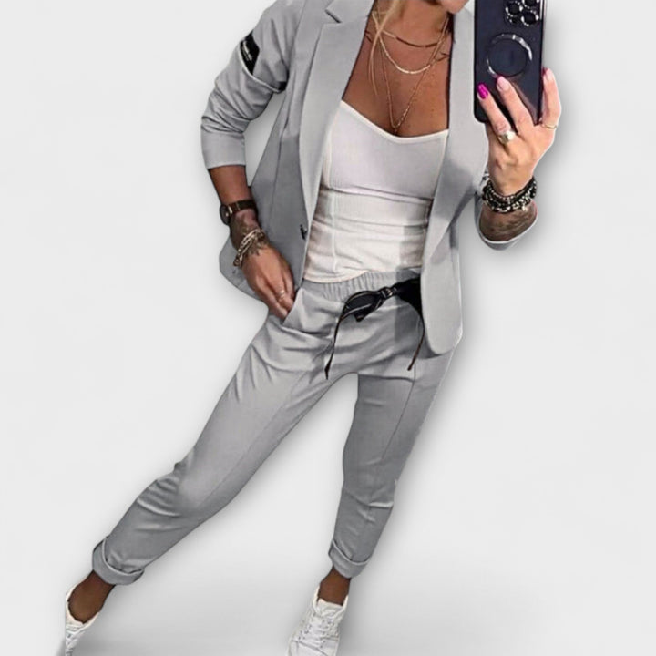 Malou - Coordinated Set of Top, Jacket, and Pants