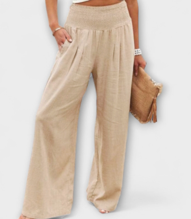 Thearya - Wide Linen Pants Auroraässige