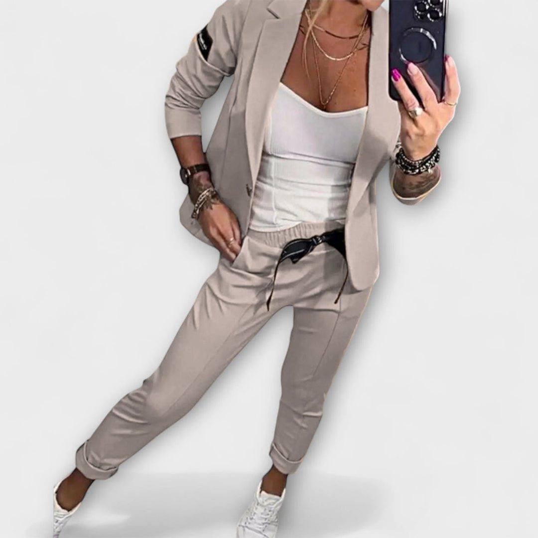 Malou - Coordinated Set of Top, Jacket, and Pants