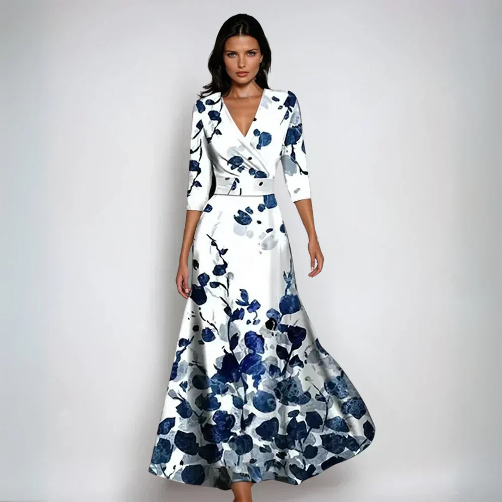 Emily | Stylish Floral Dress with Bow