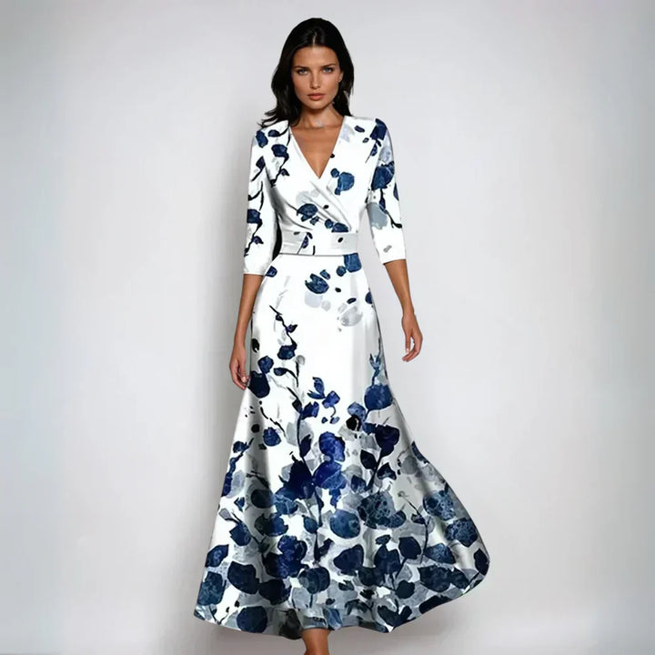 Emily | Stylish Floral Dress with Bow