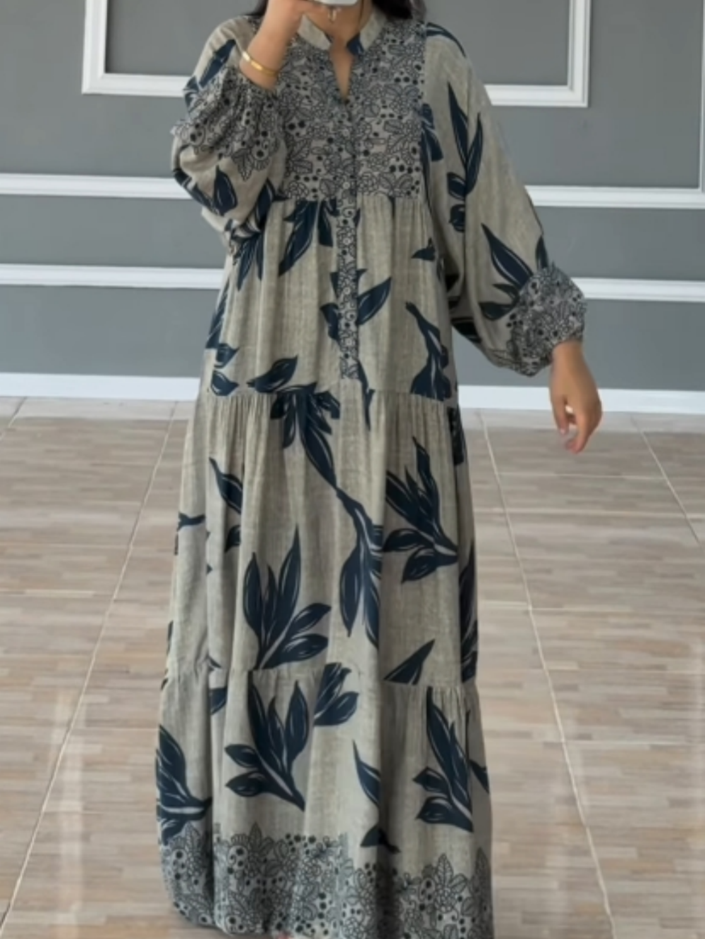 TALVINA™ | Relaxed Lantern Sleeve Dress