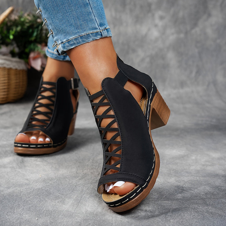 Nessa™ Heeled Sandals in Lattice