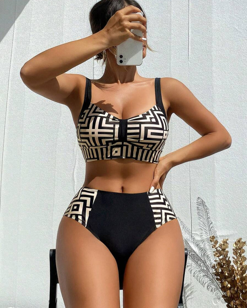 Claire | Stylish Two-Piece Bikini with Print