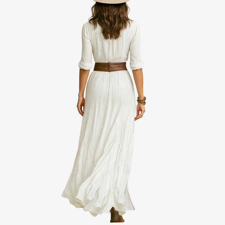 Eve™ Maxi Fluid Dress with Belt
