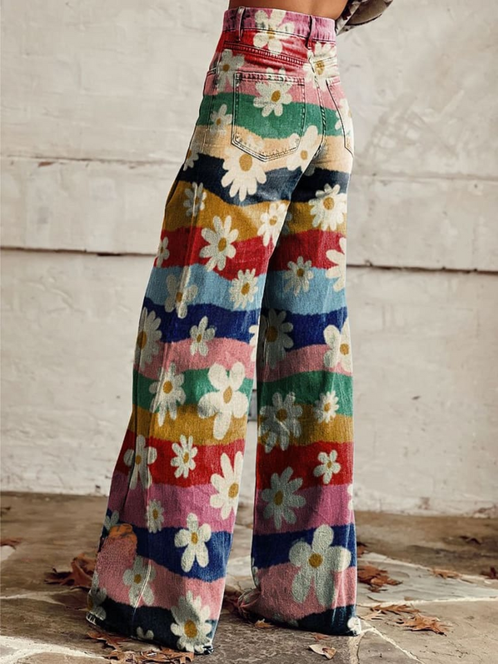 Léon - Retro Floral Pants