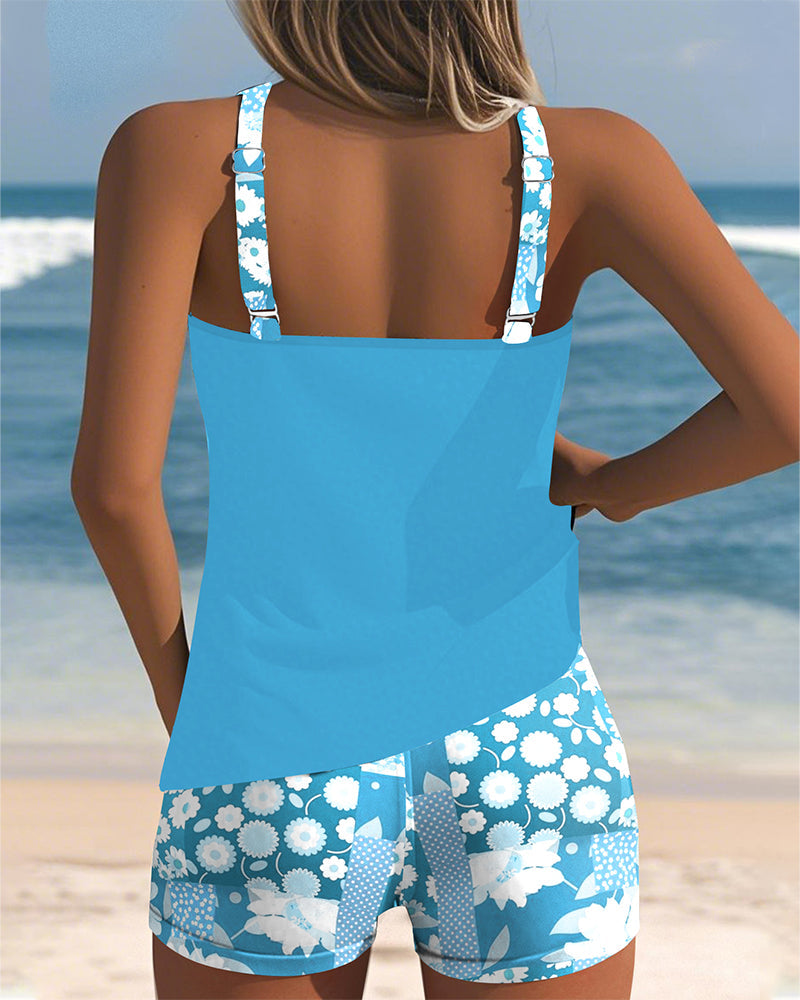 Lynne | Floral Two-Piece Swimsuit Set