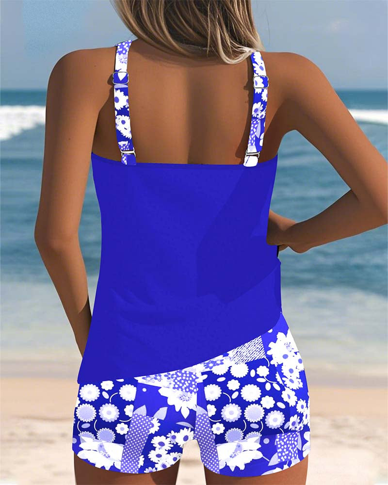Lynne | Floral Two-Piece Swimsuit Set