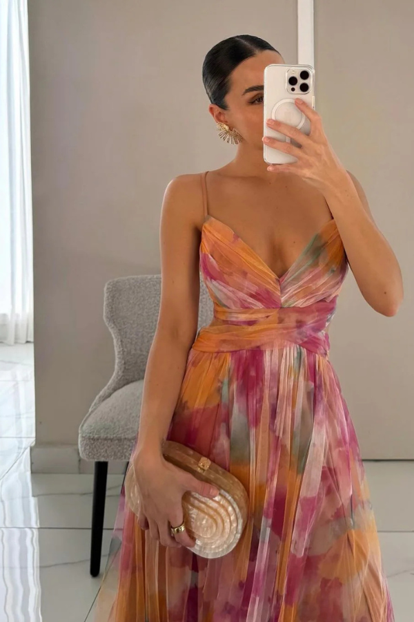 Esme – Flowing Patterned Dress