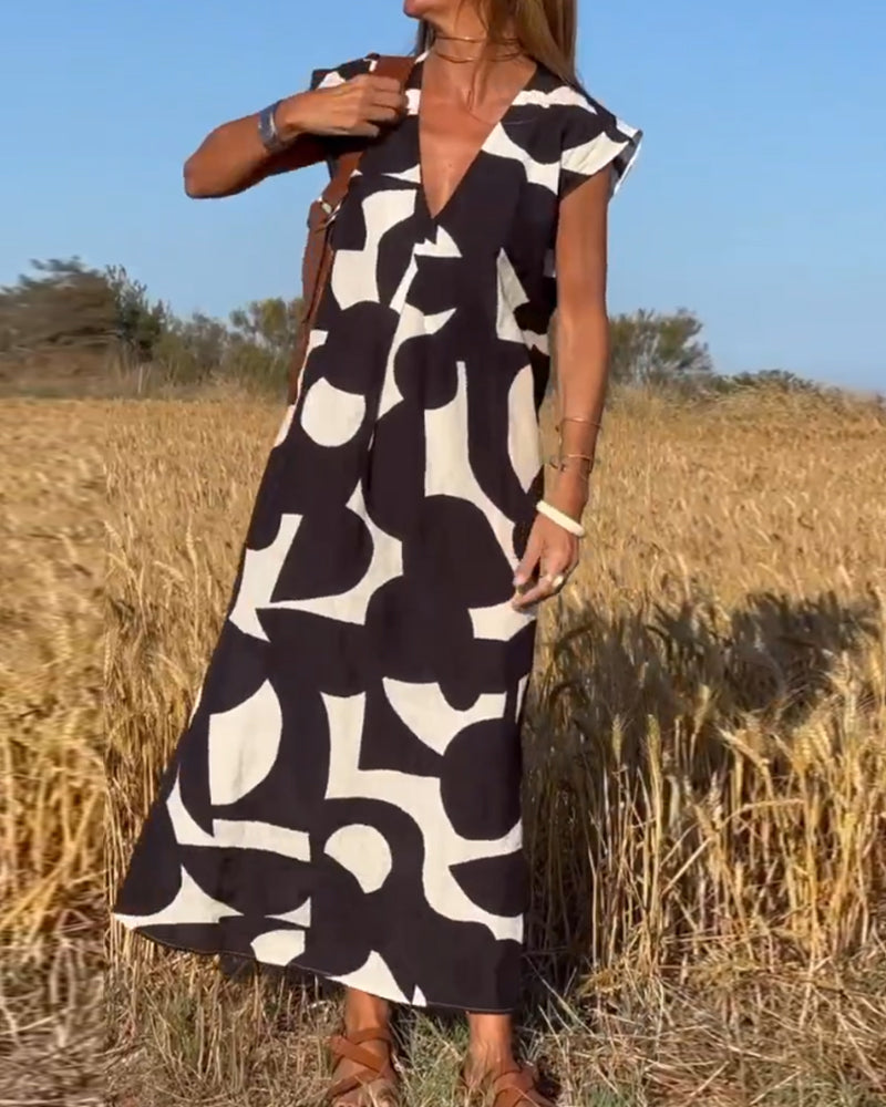 Kendall - Relaxed Abstract Dress