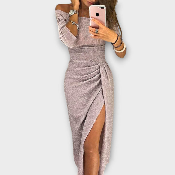 Aurora - Elegant Off-Shoulder Dress