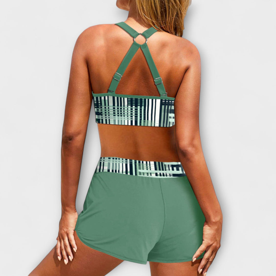 Janelle | High-Waisted Ribbed Bikini