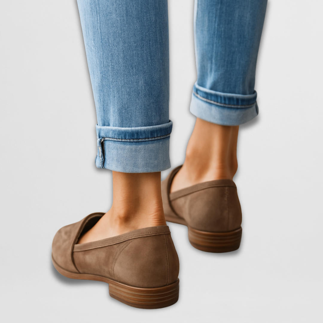 Nadia - Suede Flat Shoes