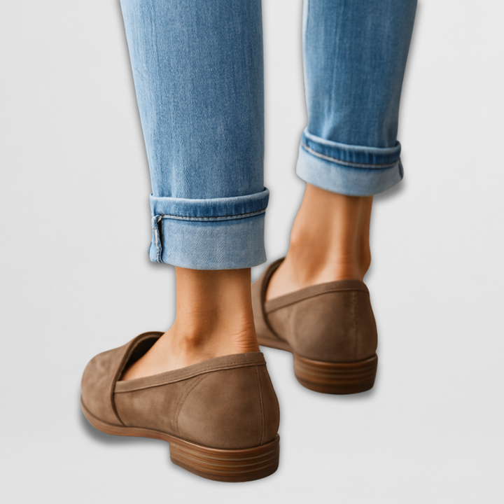 Nadia - Suede Flat Shoes