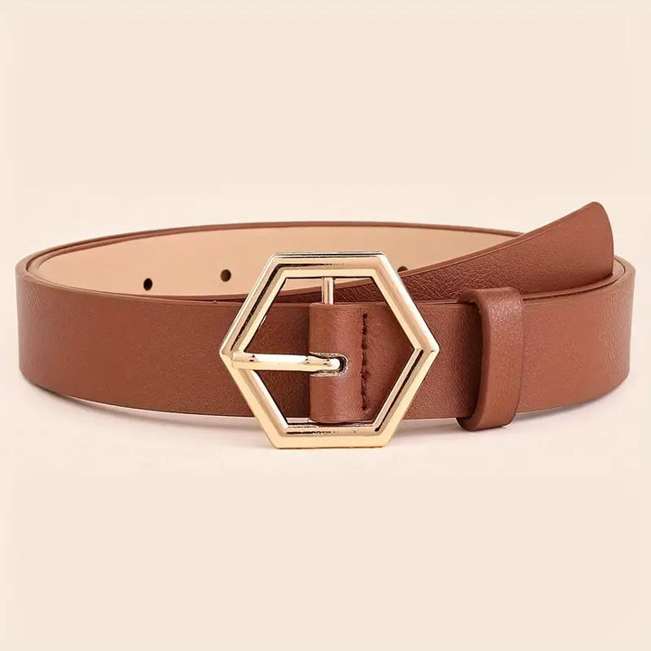 Fine Line - Classic Women's Belt Made of Genuine Leather