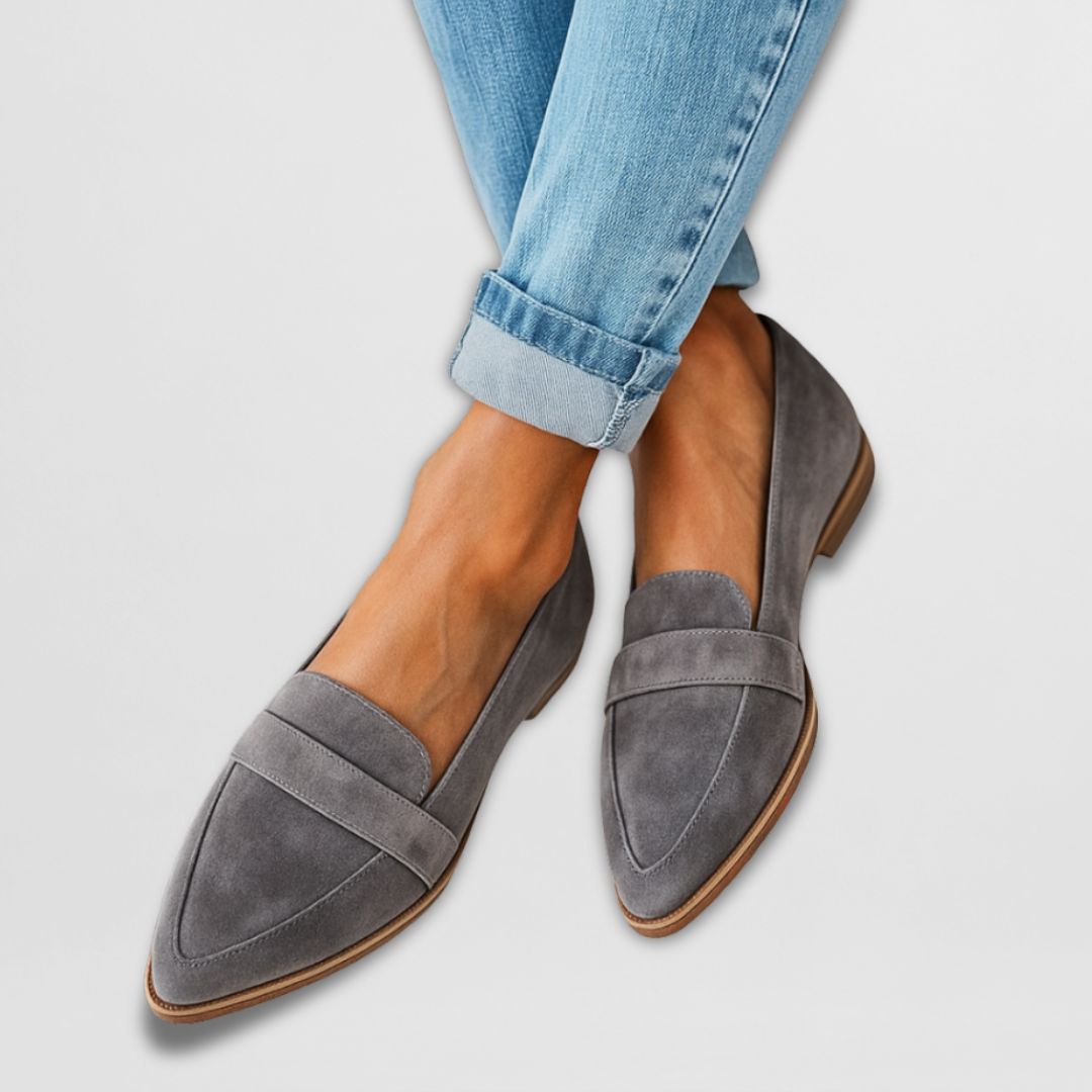 Nadia - Suede Flat Shoes