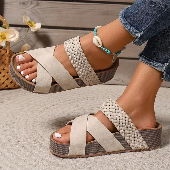 Abigail™ – Leather Orthopedic Sandals with Buckle