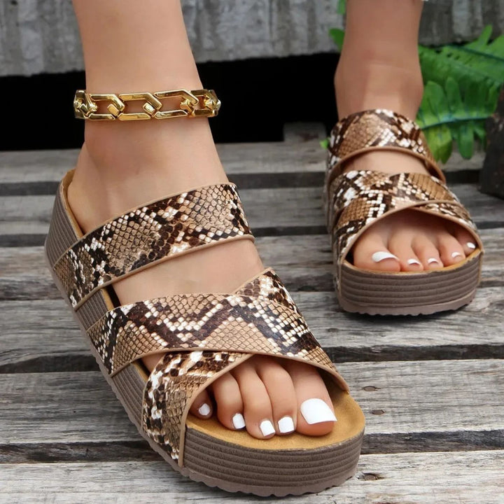 Abigail™ – Leather Orthopedic Sandals with Buckle