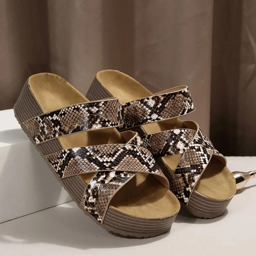 Abigail™ – Leather Orthopedic Sandals with Buckle