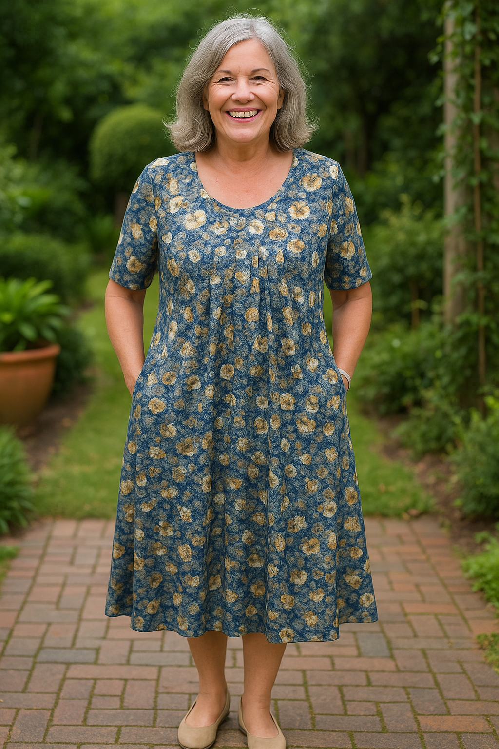 Ivryrose | Dress - Fluid Elegance – Belly-Friendly Design