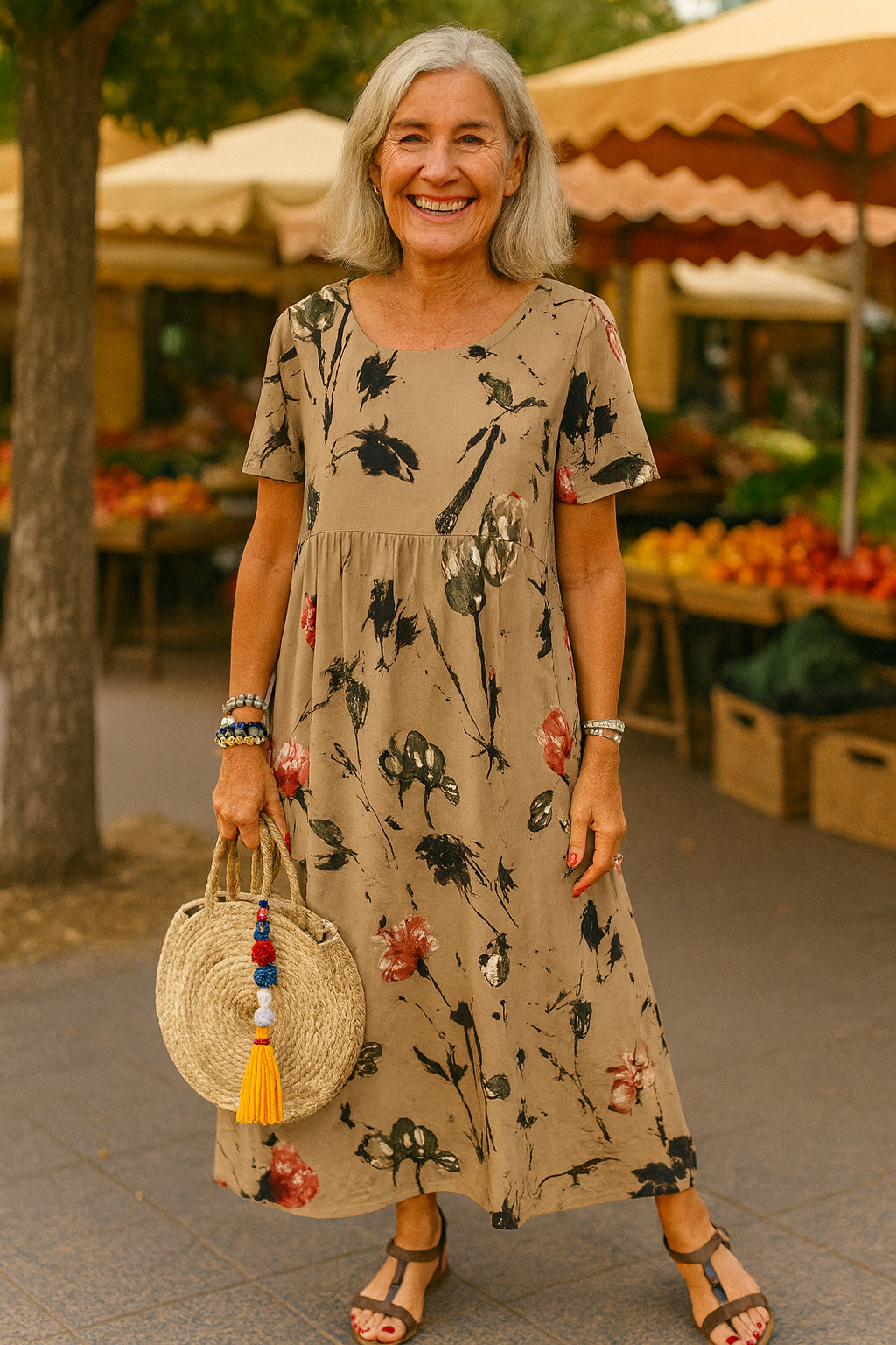 Lucie | Vintage Floral Maxi Dress – Light, Flattering & Effortlessly Elegant