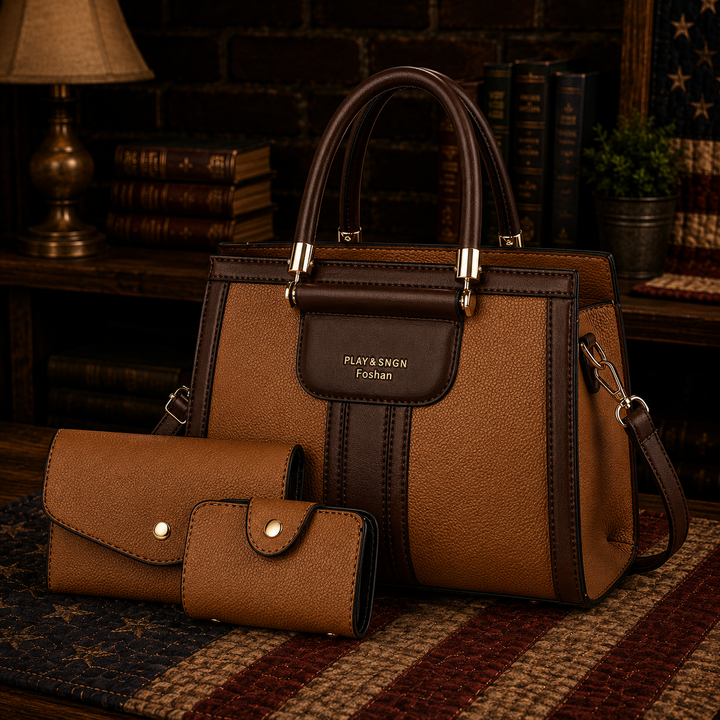 The Betsy 3-Piece Leather Bag Set