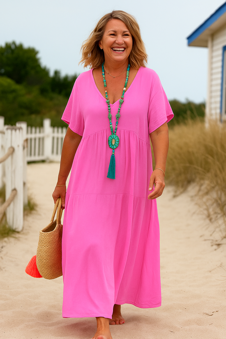 Elarin | Midi Airflow Dress – Effortless Grace, Daily Comfort