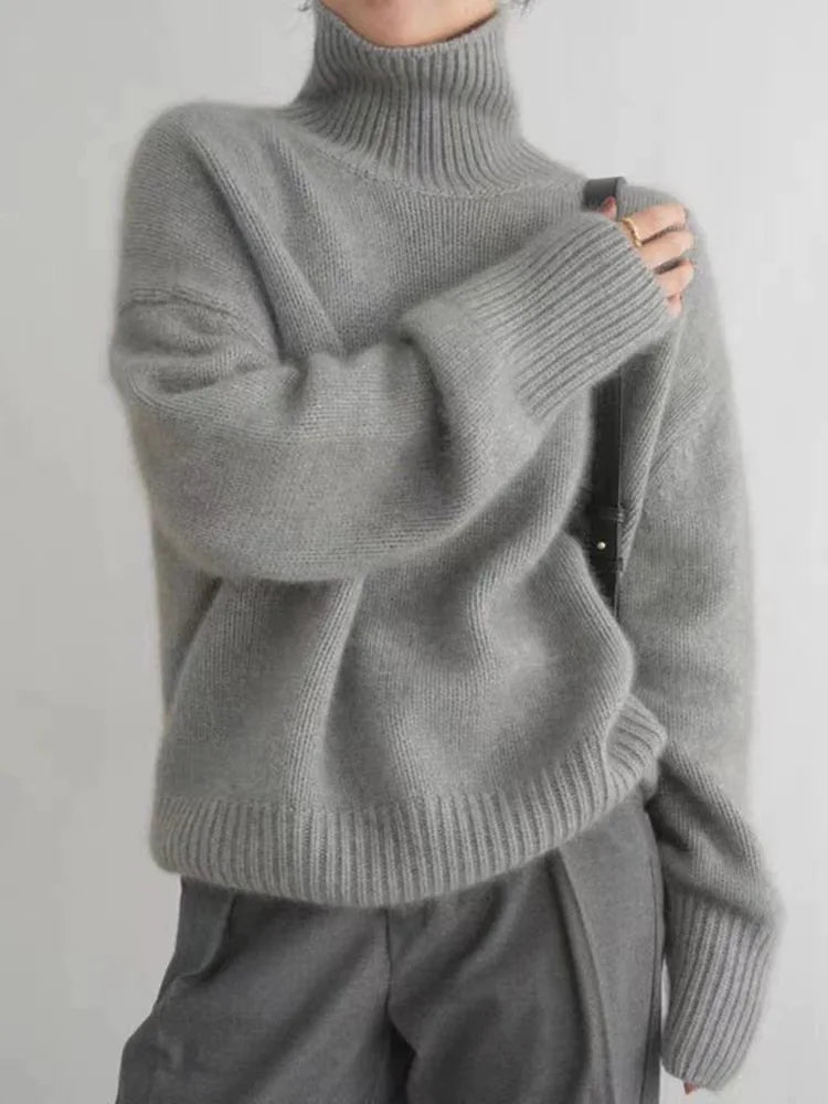 Isabella - High Collar Cashmere