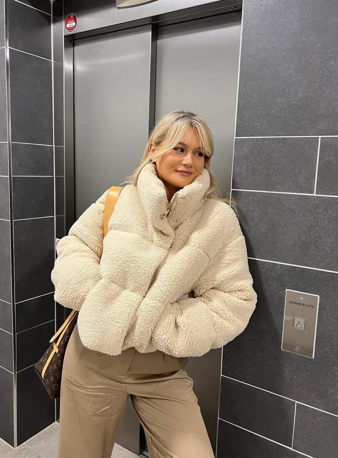 Hope | Women’s Oversized Teddy Puffer Jacket