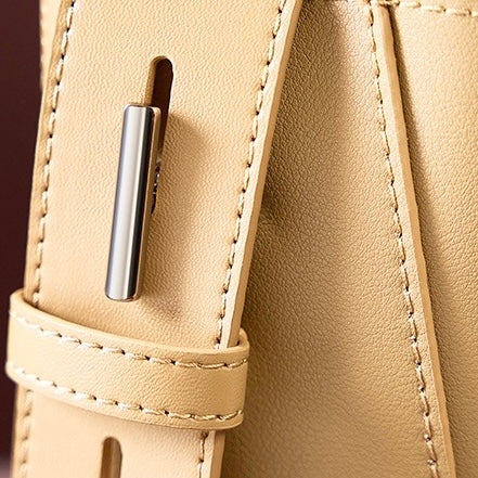 Genuine Leather Crossbody and Shoulder Oversized Bucket Bag