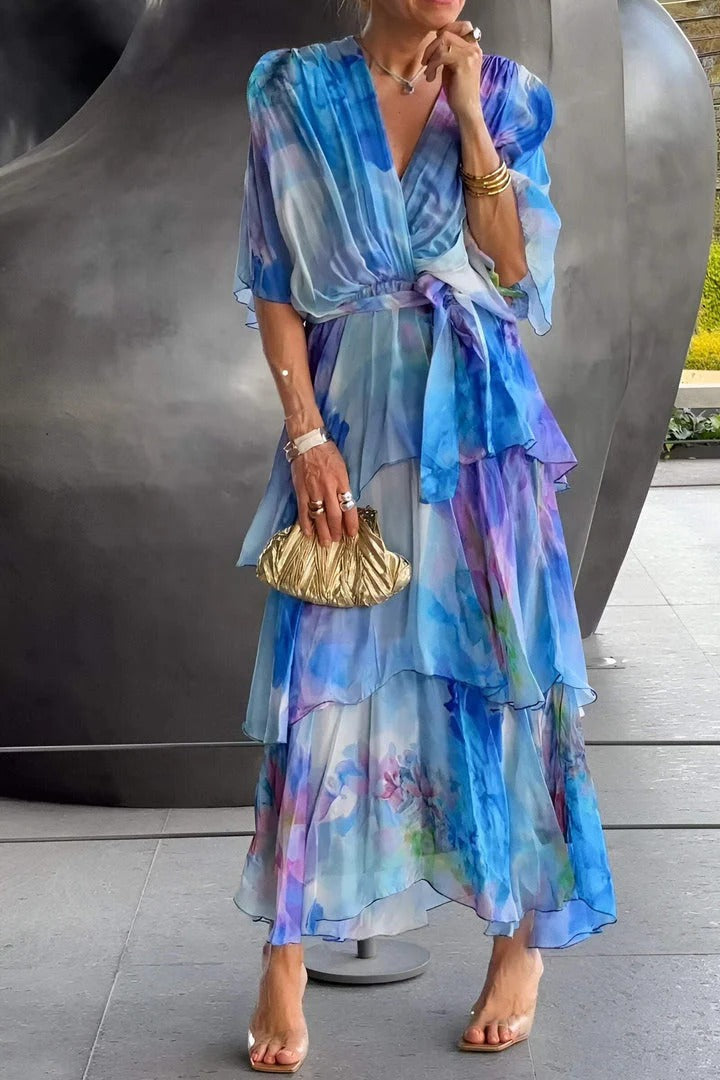 Karen - Chic Chiffon Dress