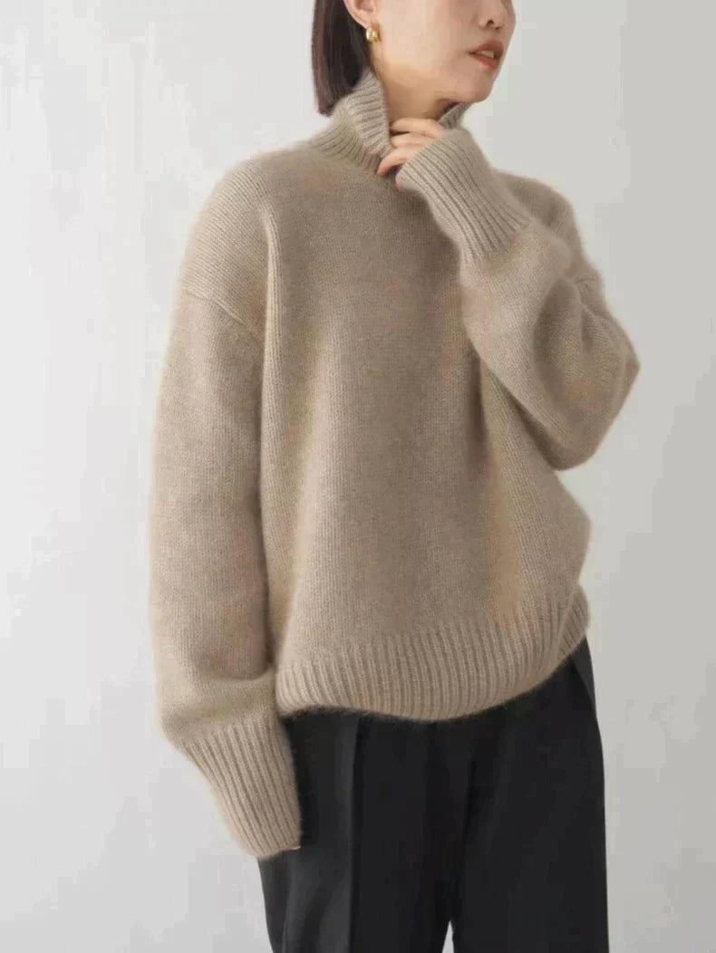 Isabella - High Collar Cashmere