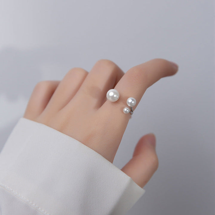 Versatile Adjustable Triple Freshwater Pearl Ring