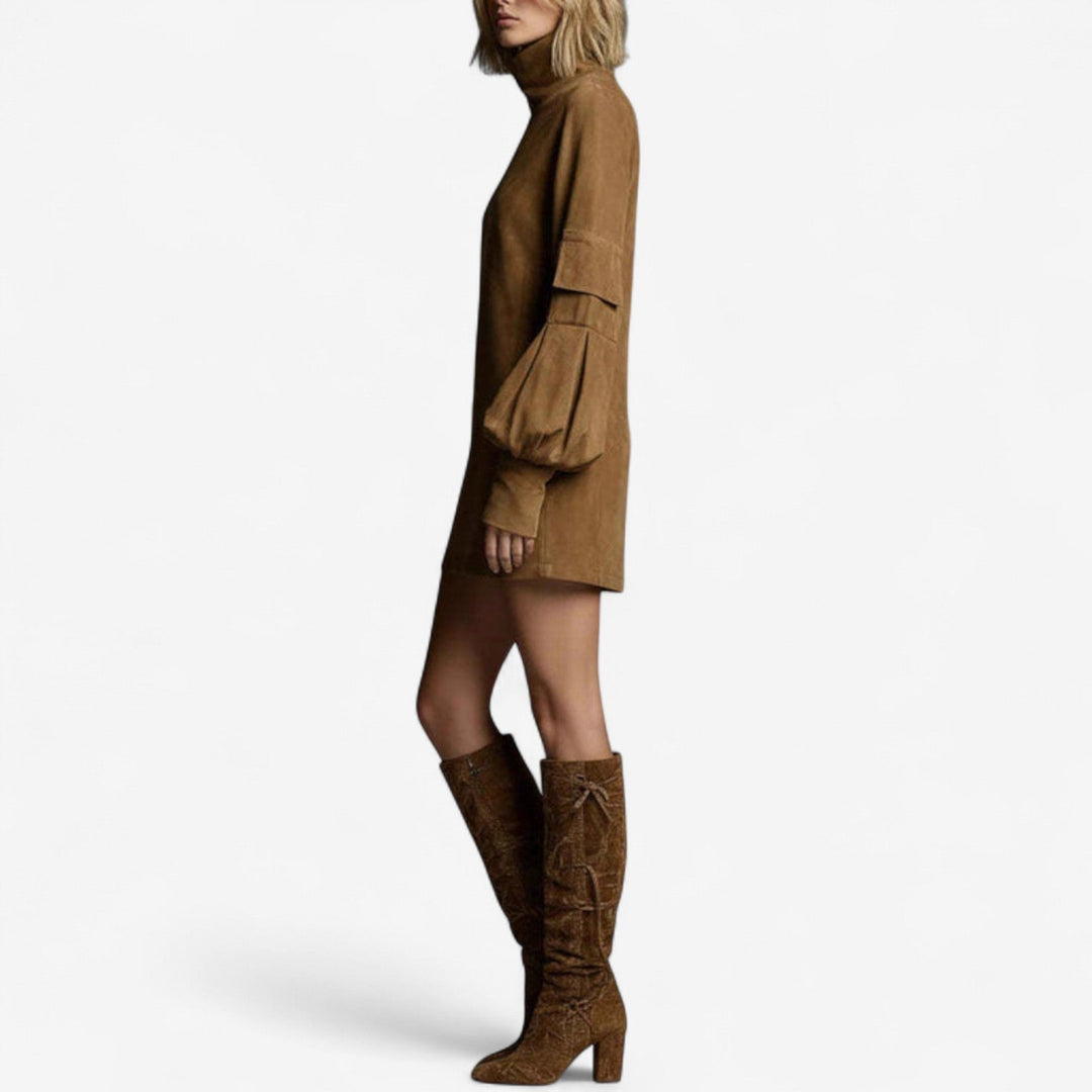 Tania™ Mini Robe with High Collar