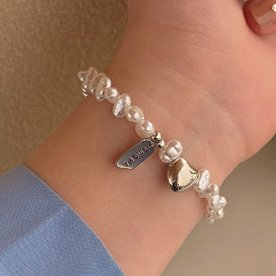 Heart Bracelet | Mother of Pearl