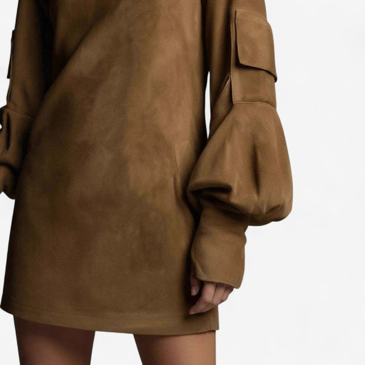 Tania™ Mini Robe with High Collar
