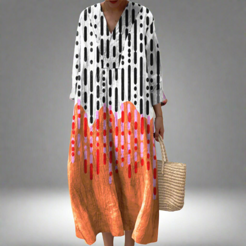 Tessa | Maxi Dress with Abstract Pattern