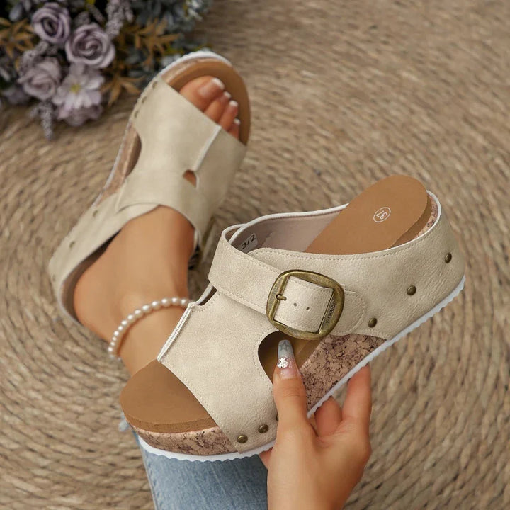 Revina Slides with Buckle