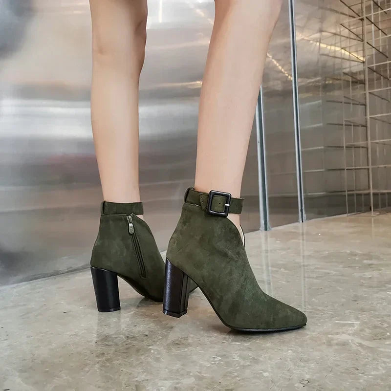 Ardena Buckle Ankle Boots
