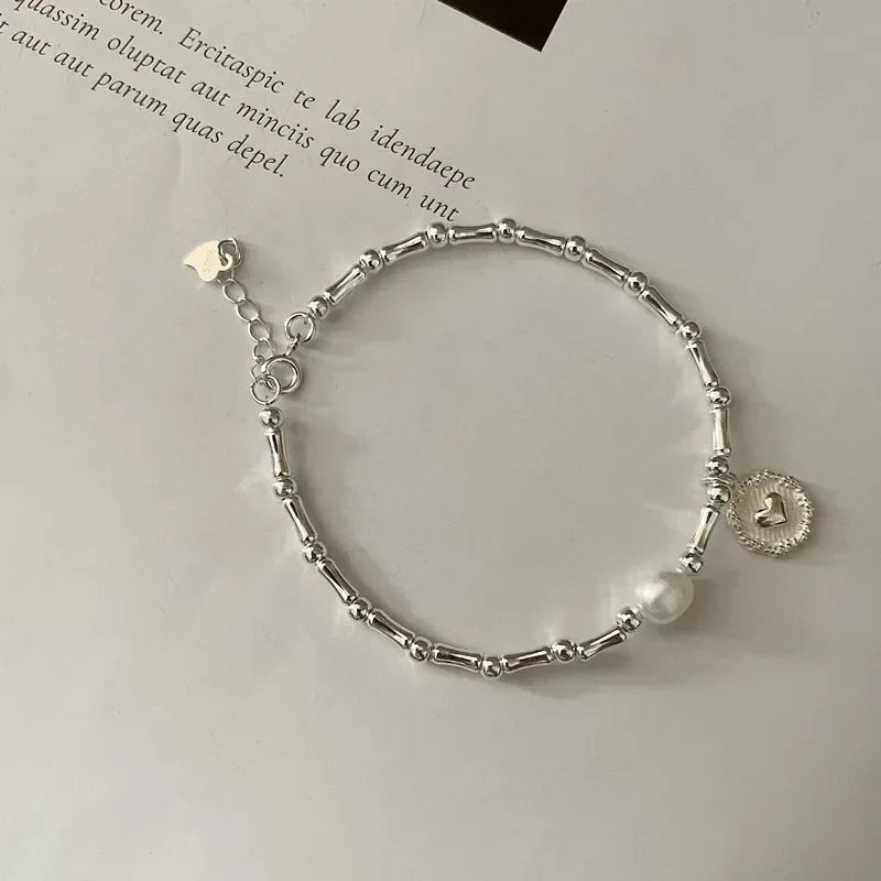 Heart Bracelet | Mother of Pearl