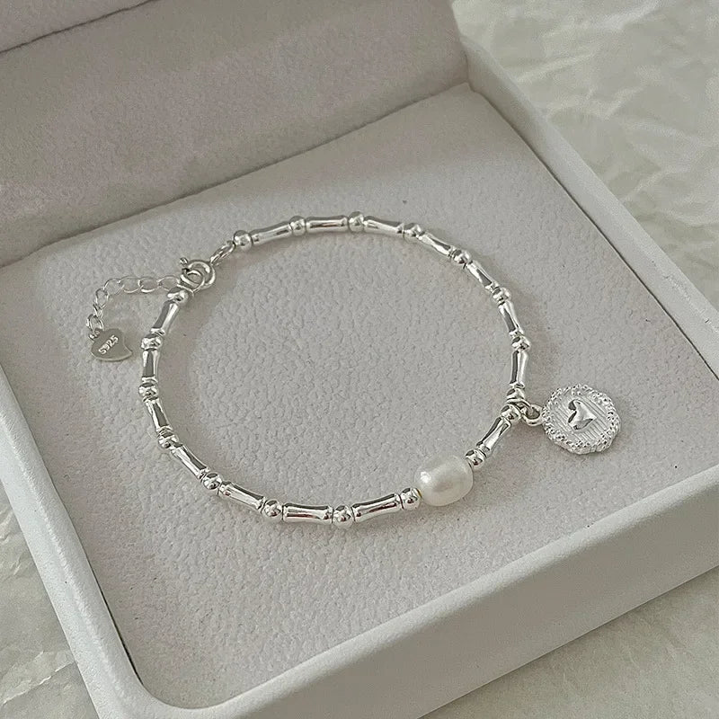 Heart Bracelet | Mother of Pearl
