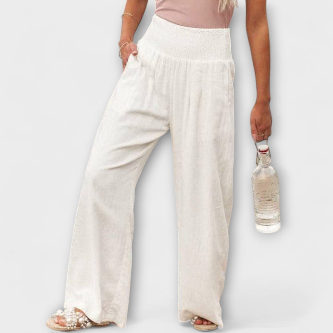 Thearya - Wide Linen Pants Auroraässige