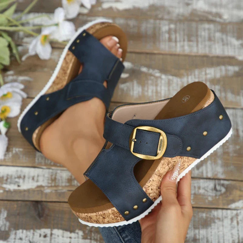 Revina Slides with Buckle