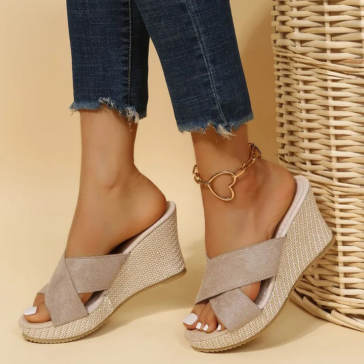 Jewel - Chic Wedge Heel Sandals
