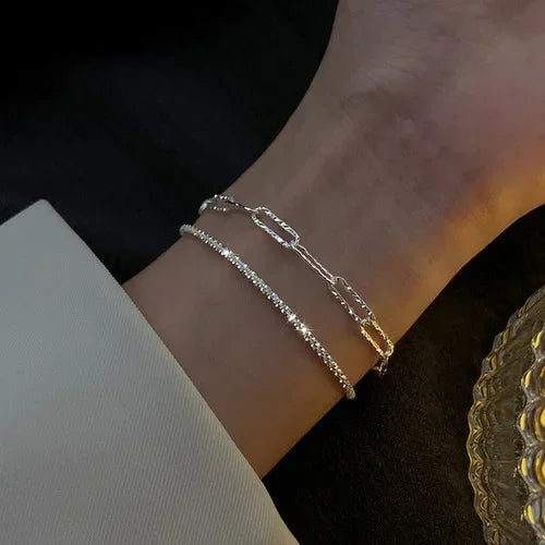 Cross Bracelet Set | Mother of Pearl