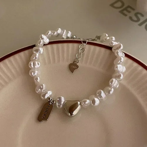 Heart Bracelet | Mother of Pearl