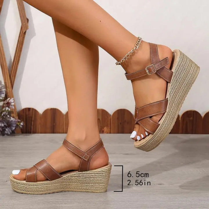 Daphnie™ - Elegant Wedge Heel Sandals