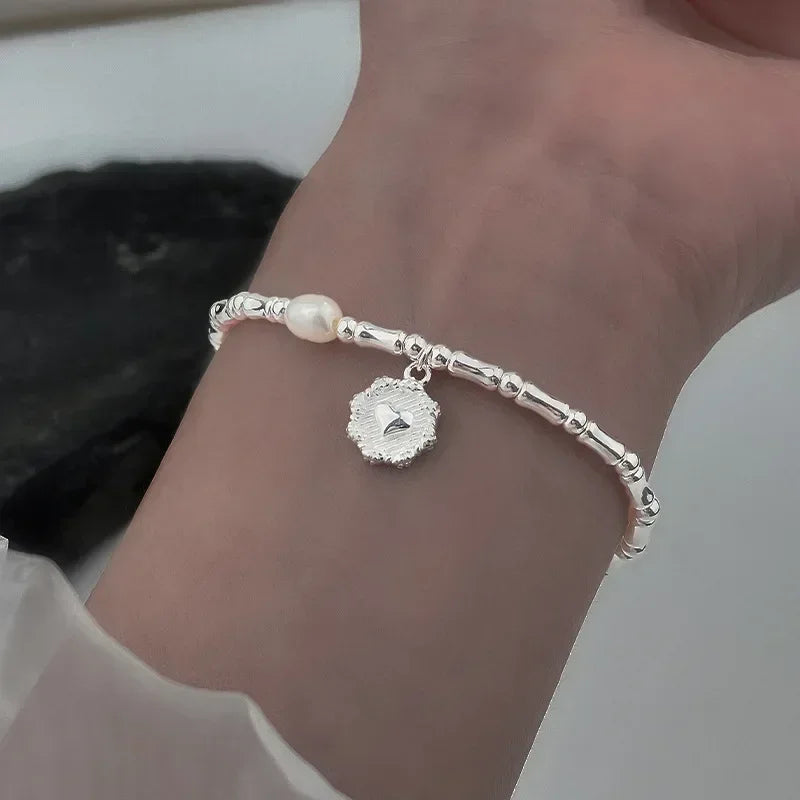 Heart Bracelet | Mother of Pearl