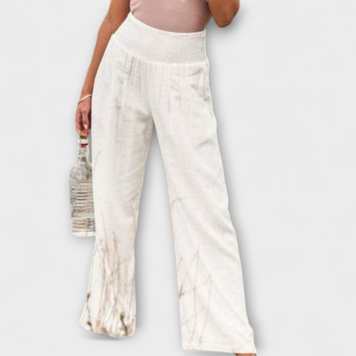 Thearya - Wide Linen Pants Auroraässige